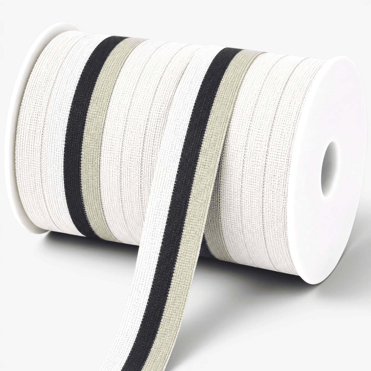Polyester Tape 45mm Grey / Black / White - Ragland Fabrics