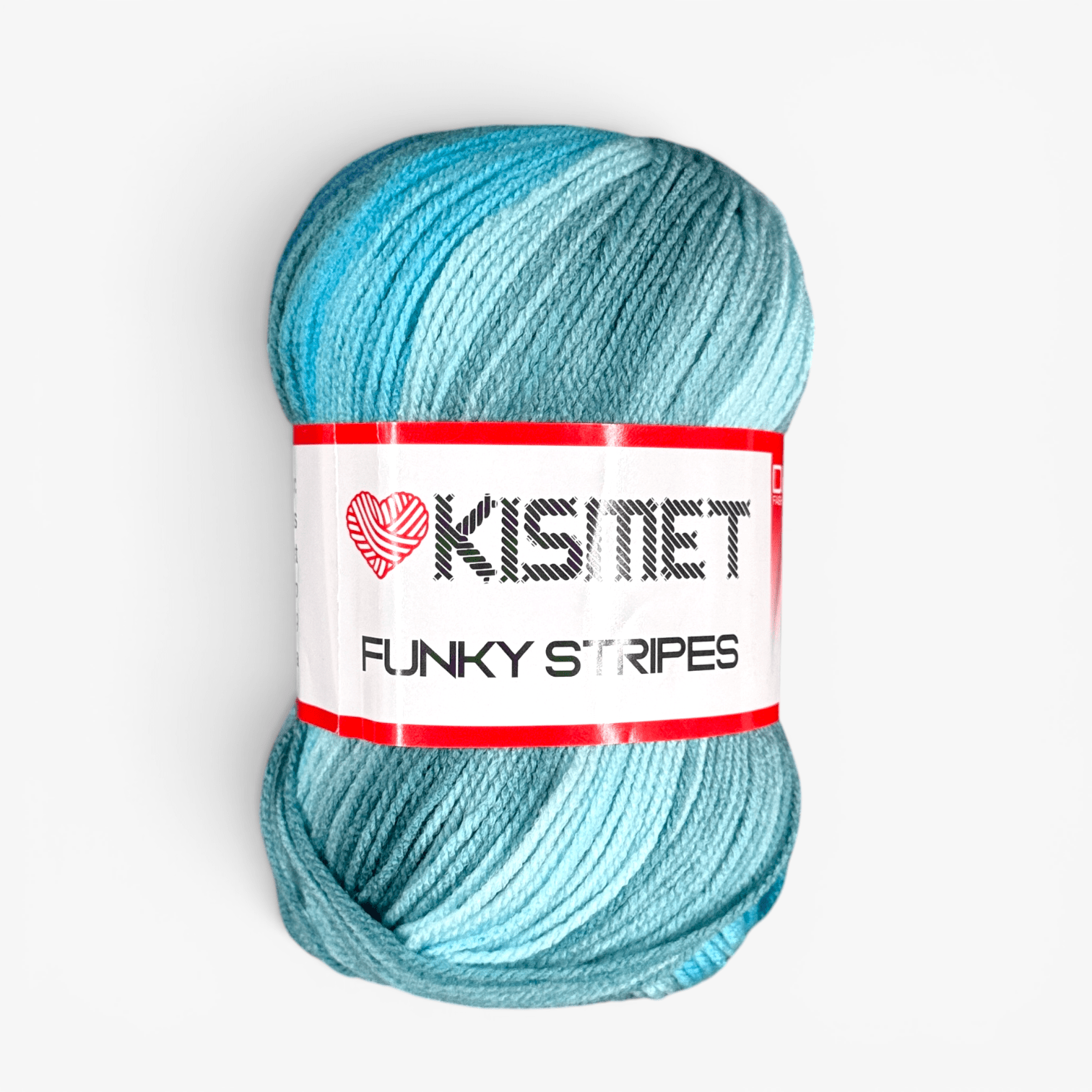 Wool Funky Stripe Aquamarine 214 - Ragland Fabrics