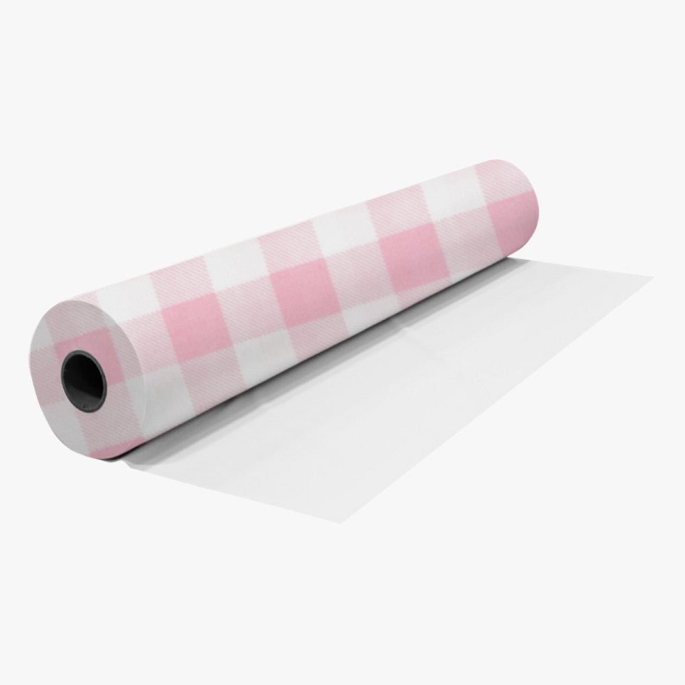 Printed Mini Matt Check Light Pink - Ragland Fabrics