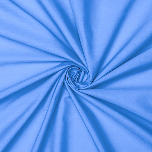 Plain Polycotton School Blue 12 - Ragland Fabrics