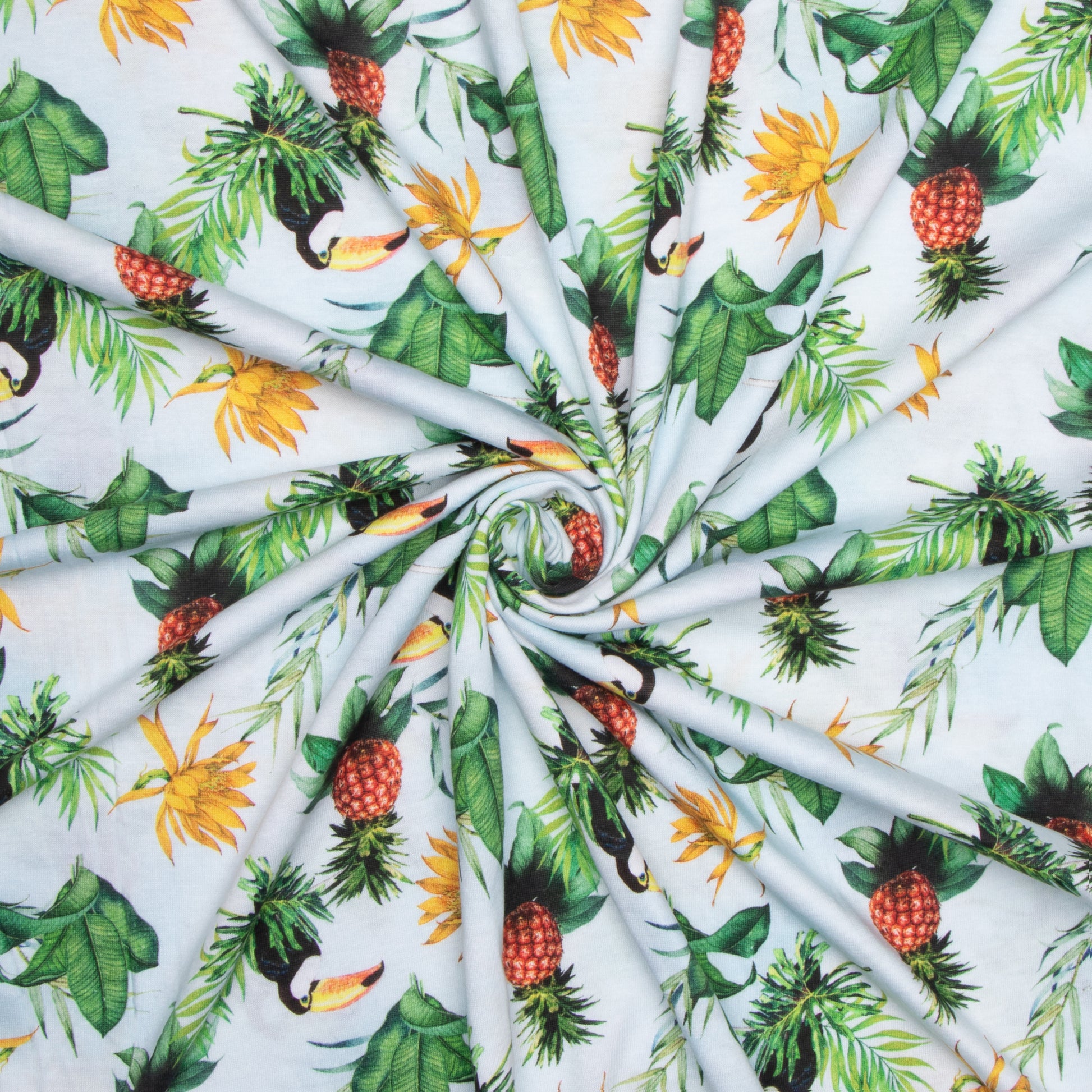 Cotton Knit Macaw Tropical - Ragland Fabrics