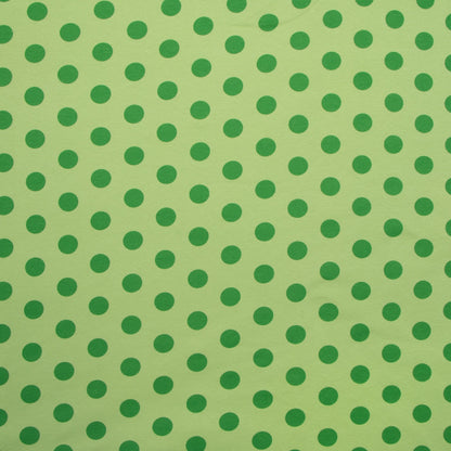 Cotton Knit Dotty Lime - Ragland Fabrics