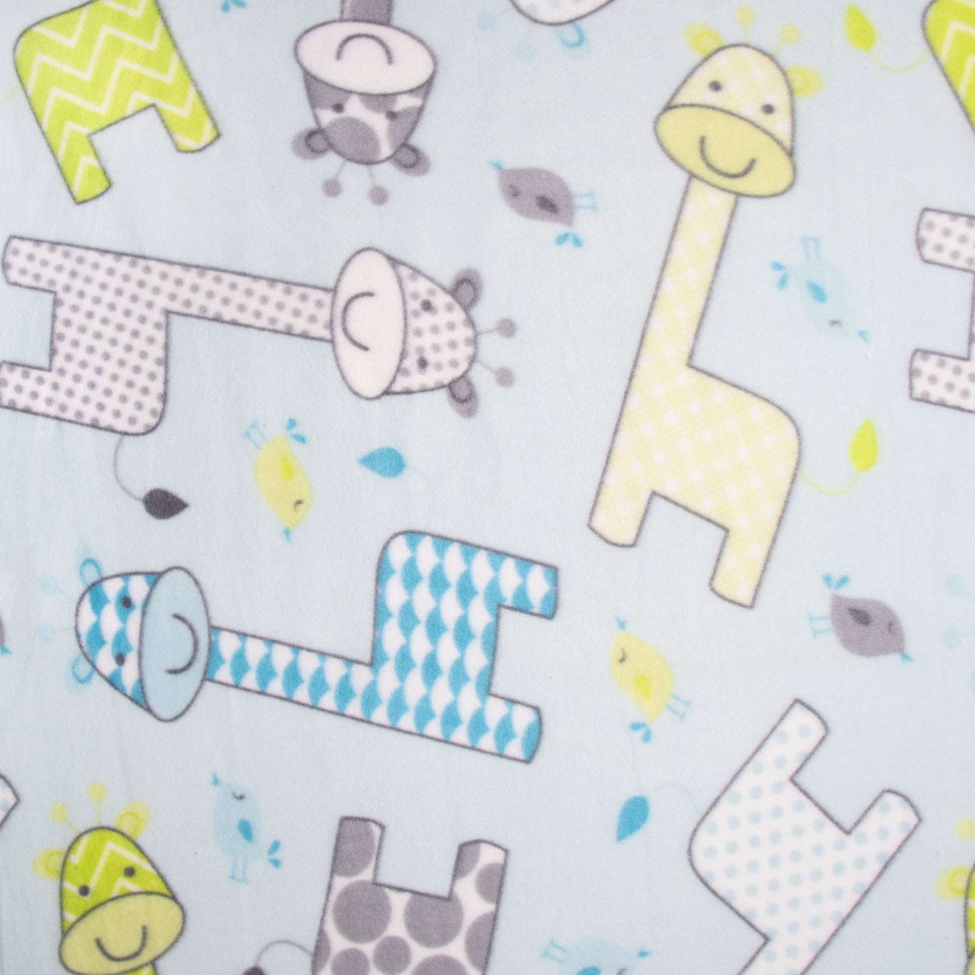 Printed Polar Fleece Giraffe - Ragland Fabrics