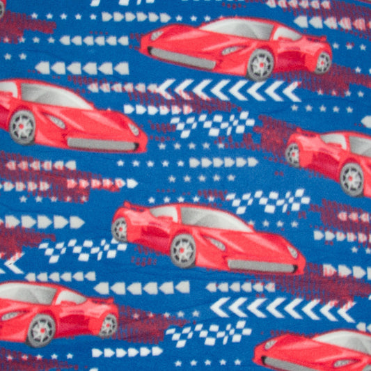 Printed Polar Fleece Le Mans - Ragland Fabrics