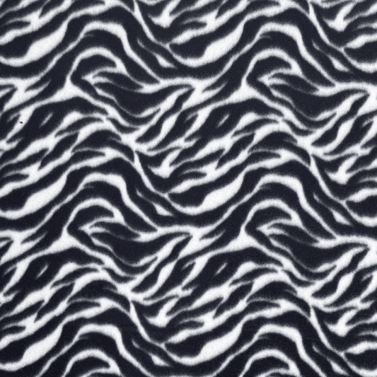 Printed Polar Fleece Tartan Stripe Waves - Ragland Fabrics