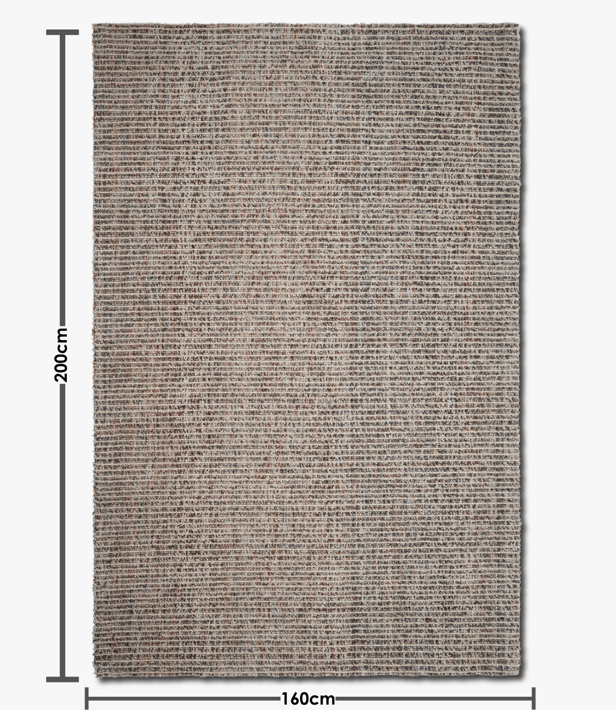 Rug 'Hunter' - Terracotta - Ragland Fabrics