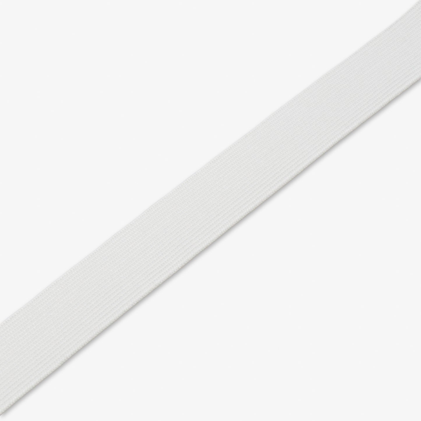 Elastic 25mm White (Woven Elastic - Hard Pull) - Ragland Fabrics