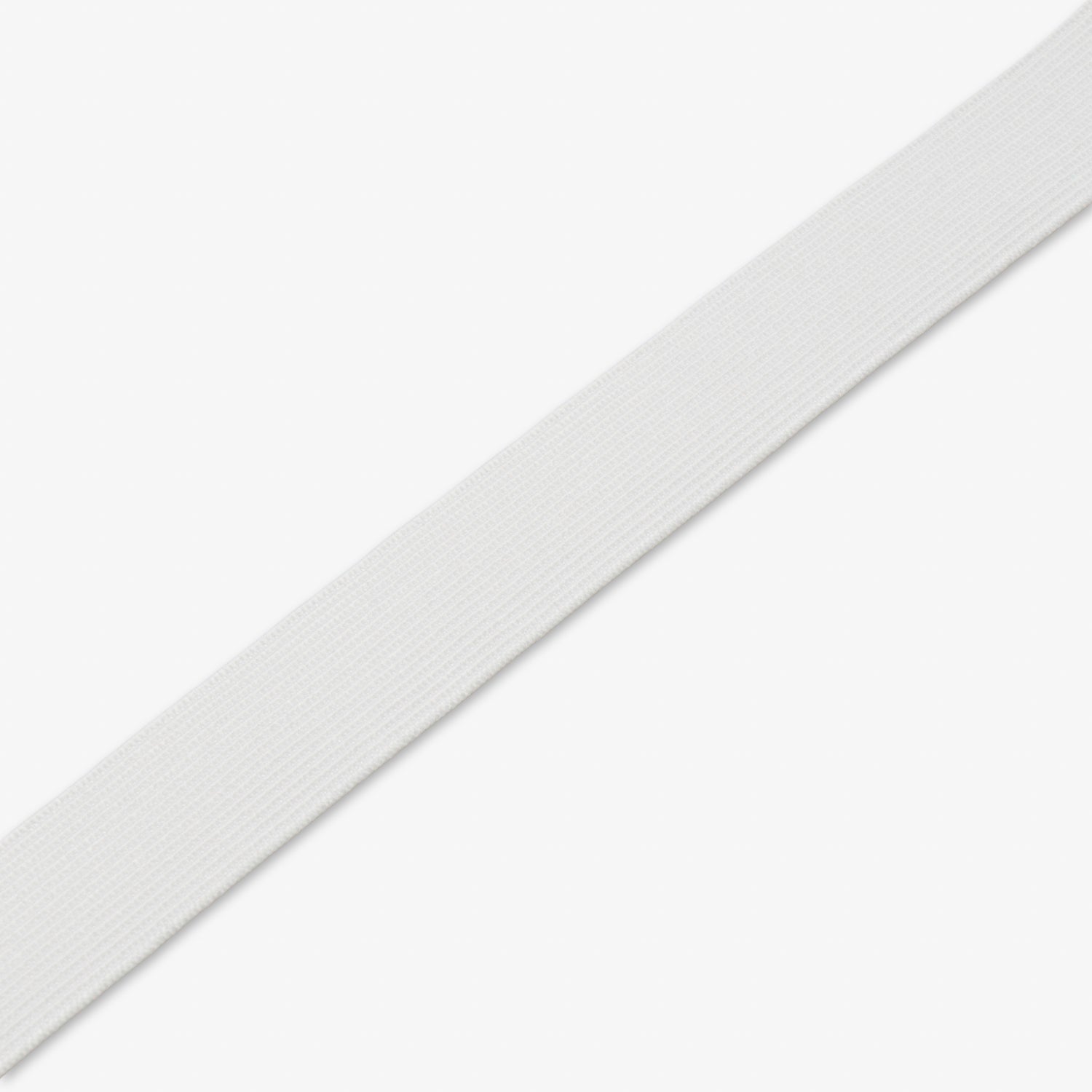 Elastic 25mm White (Woven Elastic - Hard Pull) - Ragland Fabrics
