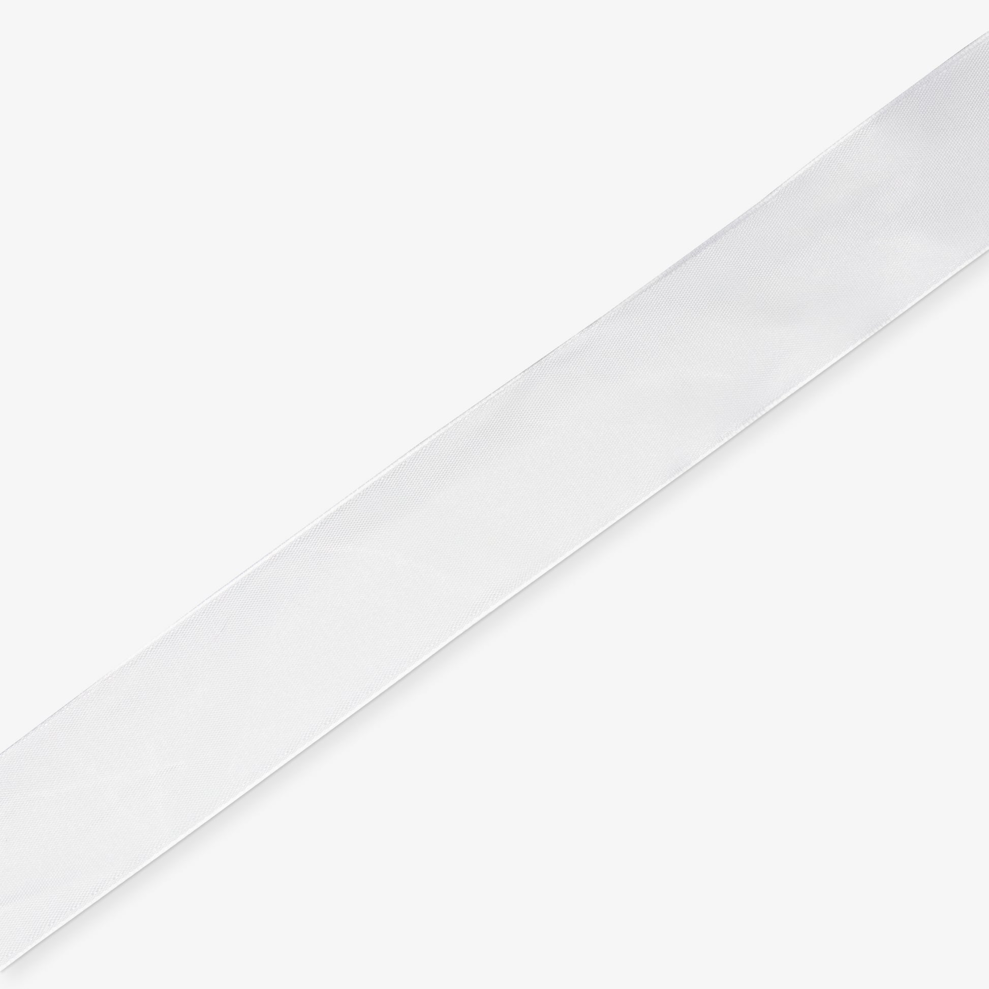 Satin Ribbon 38mm - White 001 - Ragland Fabrics
