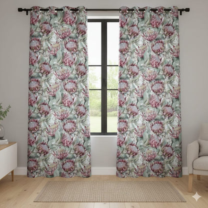Printed Velvet Protea - Ragland Fabrics