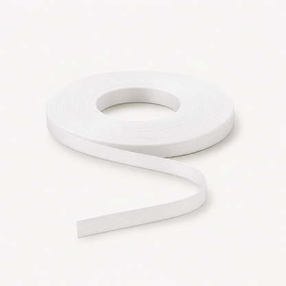 Satin Ribbon 6mm White #01