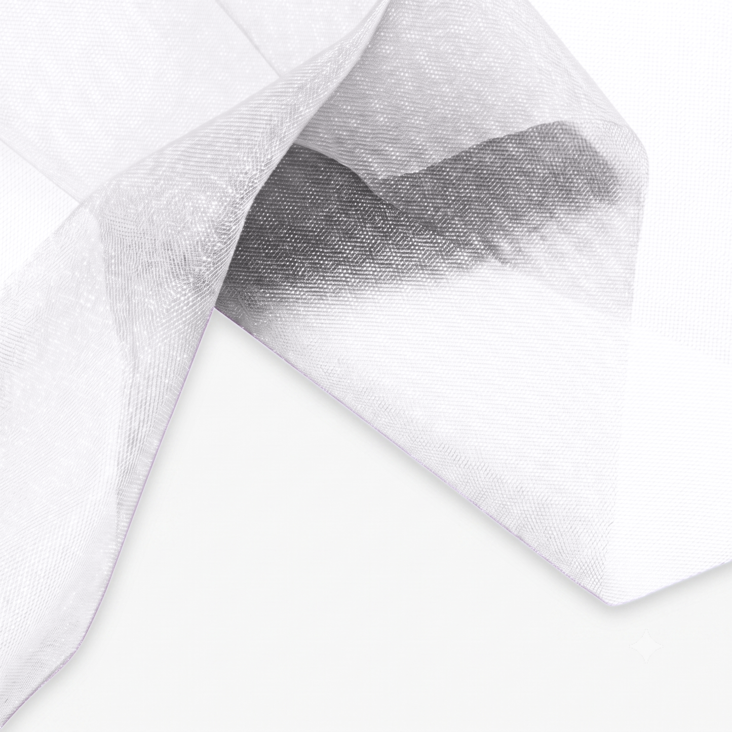 Tulle Shimmer White 300cm