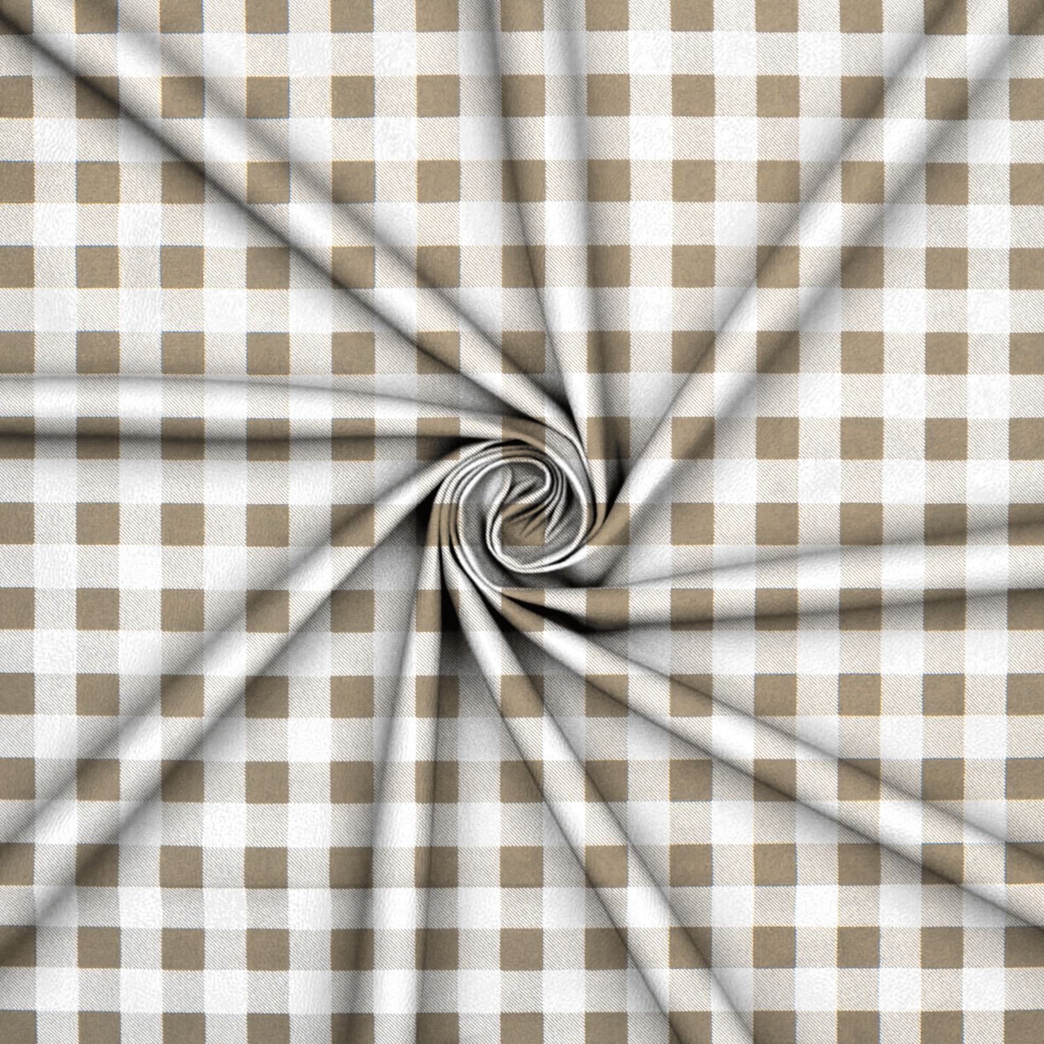 Printed Mini Matt Check Stone - 240cm - Ragland Fabrics