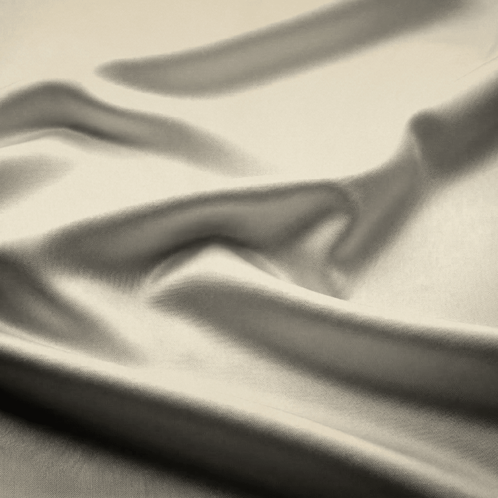 Milano Stretch Satin Parchment 37 - Ragland Fabrics