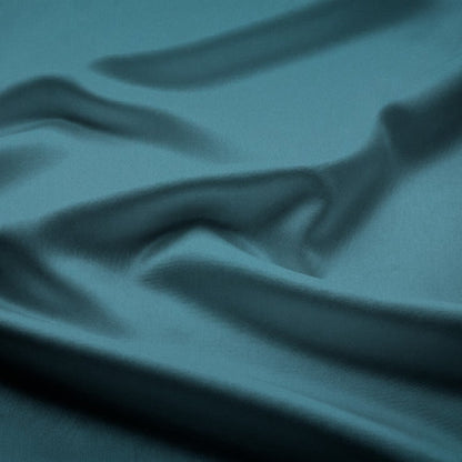 Milano Stretch Satin Teal 47 - Ragland Fabrics