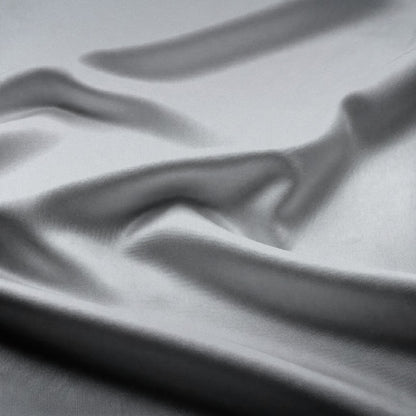 Milano Stretch Satin Silver 53 - Ragland Fabrics