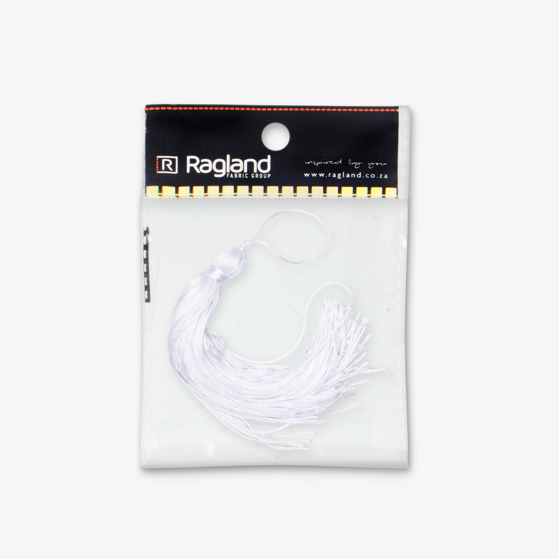Graduation Tassel 15cm White 1pc - Ragland Fabrics
