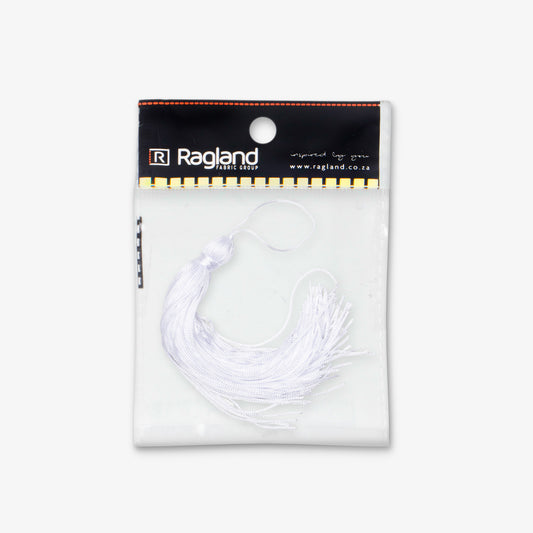 Graduation Tassel 15cm White 1pc - Ragland Fabrics