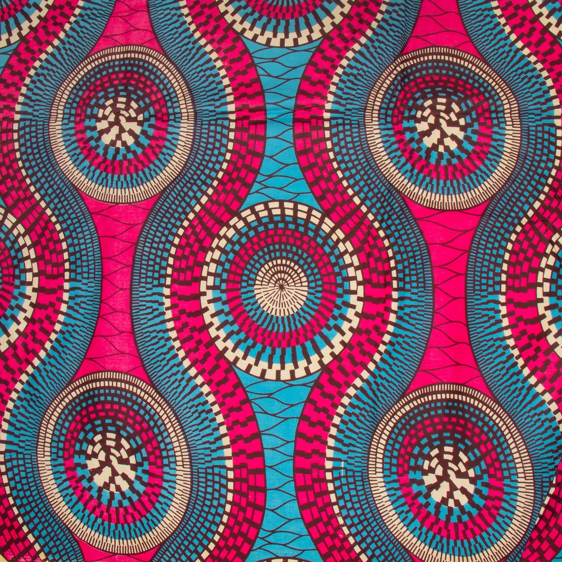 Cotton Wax Prints Curving Paths - Ragland Fabrics