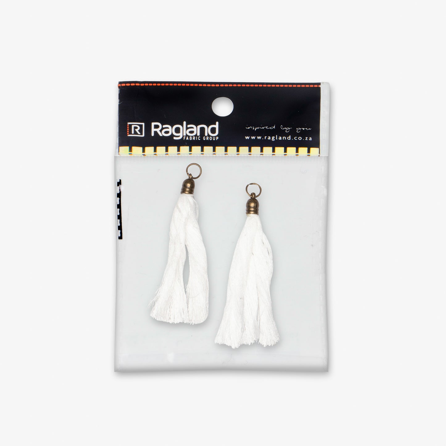 Tassels White 70mm - Ragland Fabrics