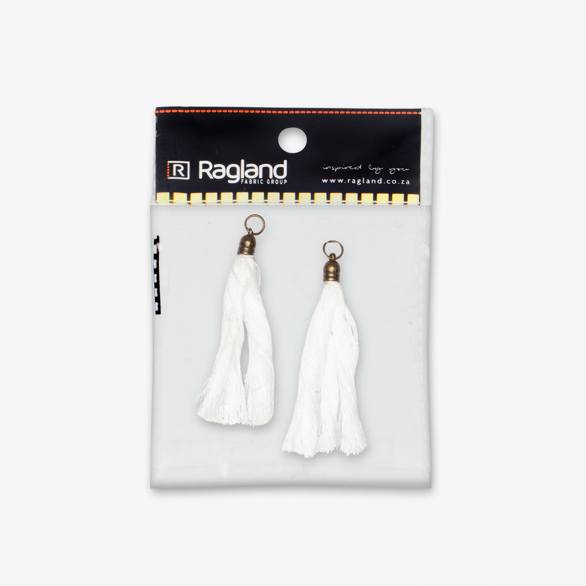 Tassels White 70mm - Ragland Fabrics
