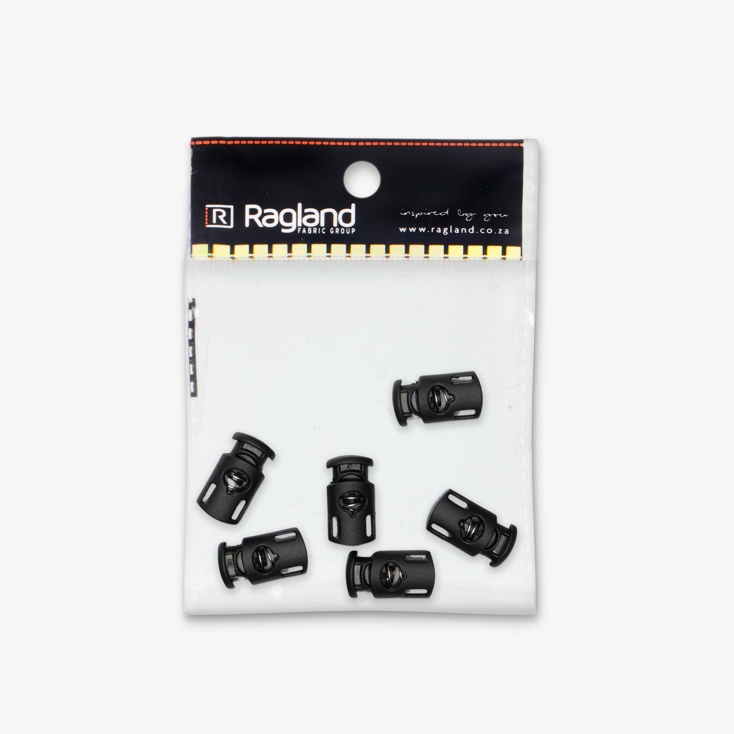 Toggles Single Hole Flat Black (6) - Ragland Fabrics