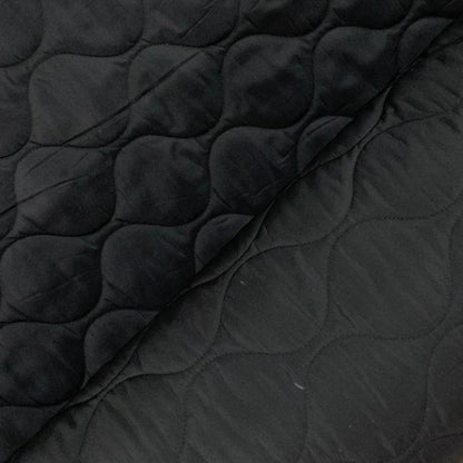 Quilted Jacket Material Black - Ragland Fabrics