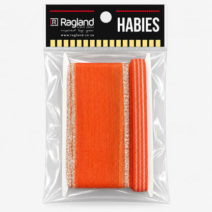 Embellishment / Craft Ribbon - Orange/Silver