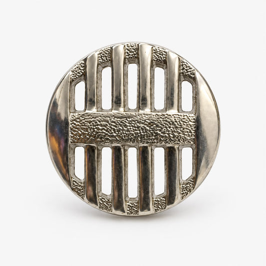Button Grate Silver - 15mm