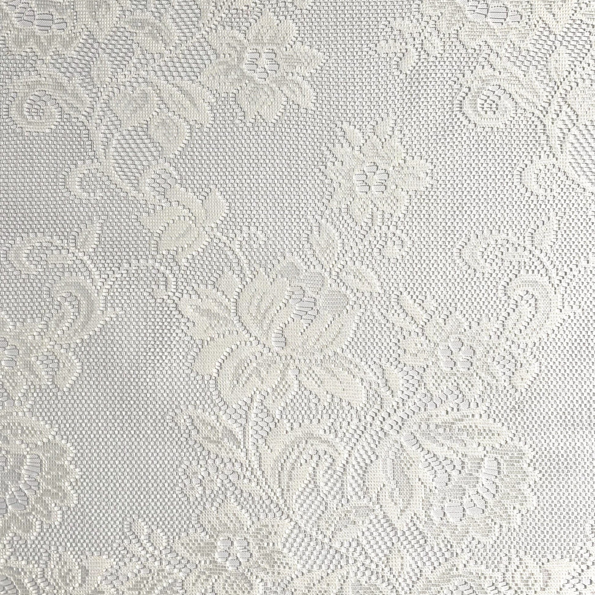 Jacquard Net Curtaining Roses - Ragland Fabrics