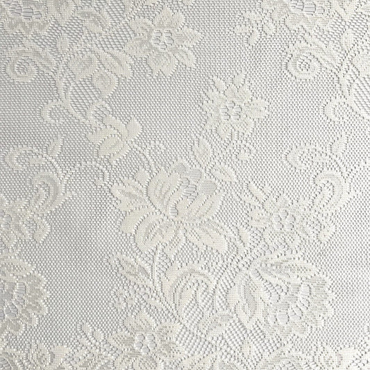 Jacquard Net Curtaining Roses - Ragland Fabrics