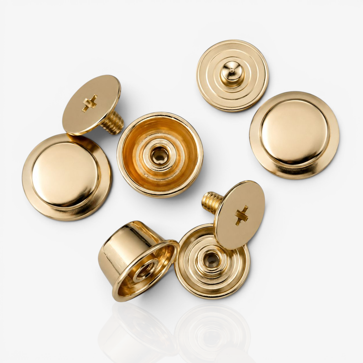Feet Rivets Metal 12mm - Gold
