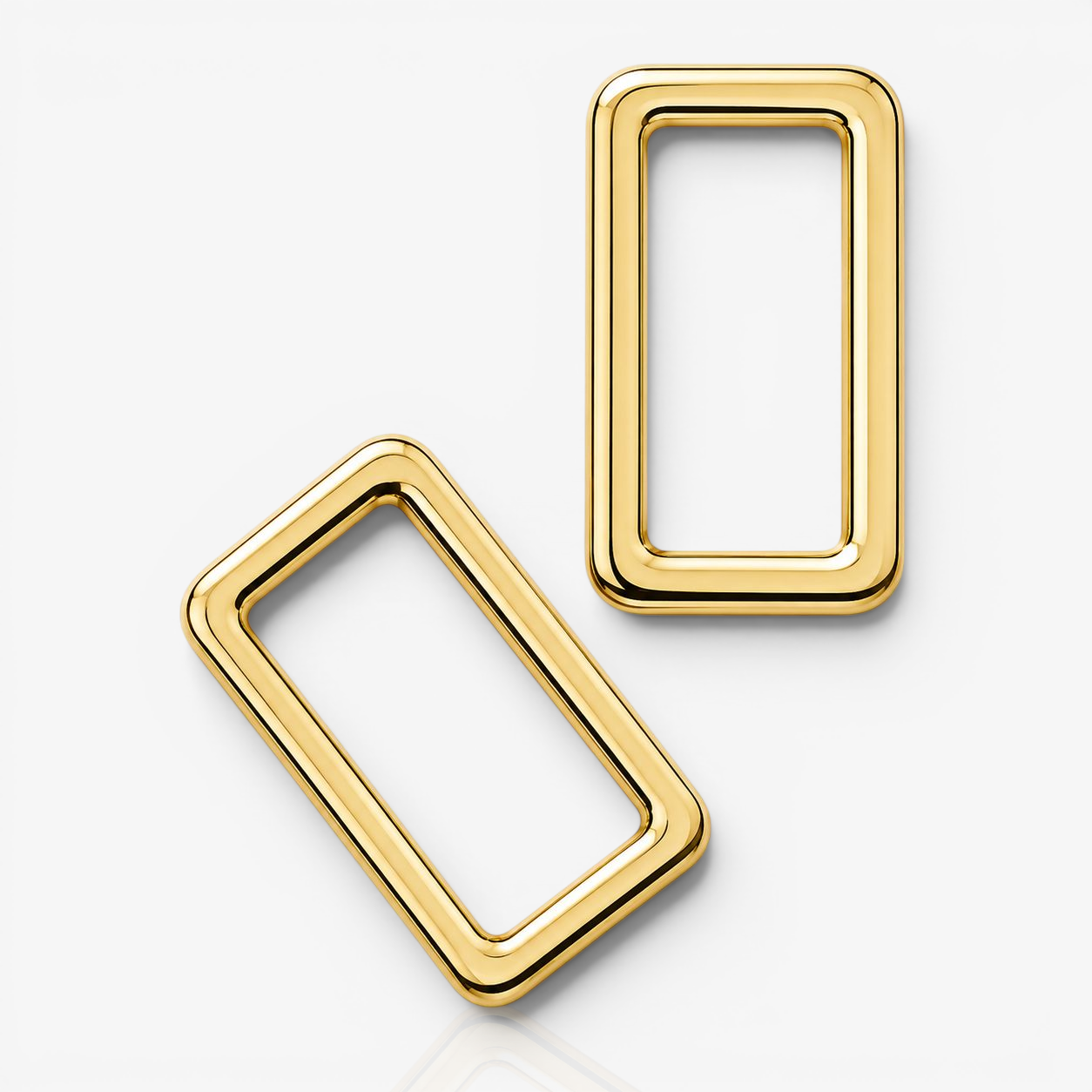 Fashion Rectangles Metal 25mm - Gold