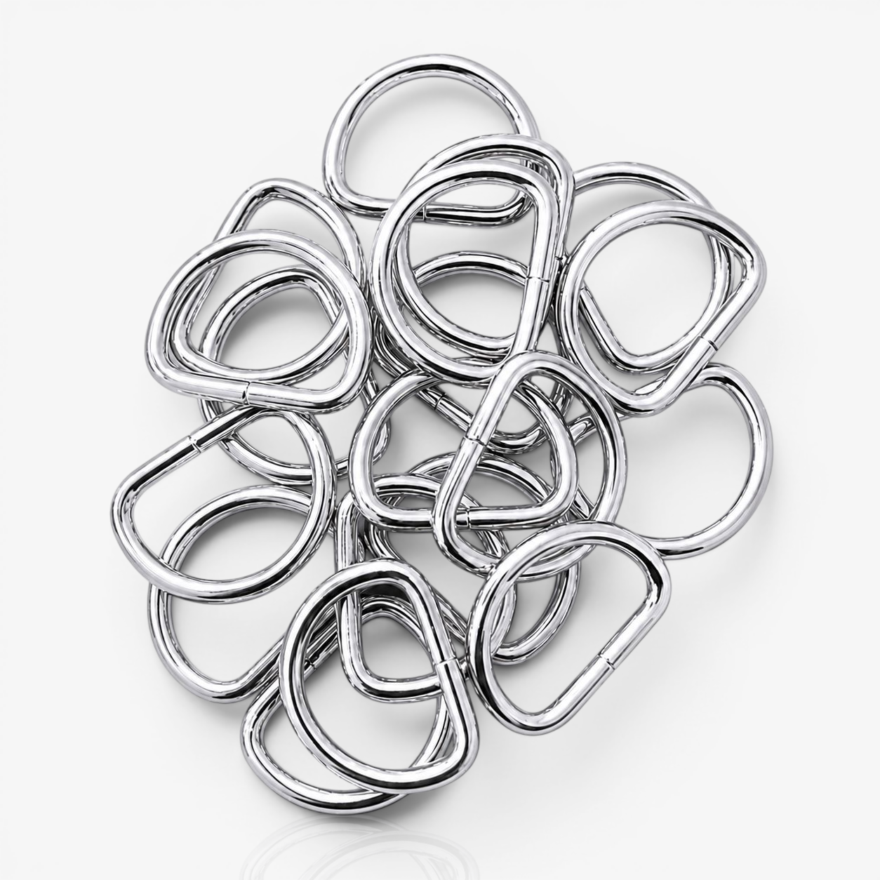 Fashion D-Rings Metal 25mm - Nickel