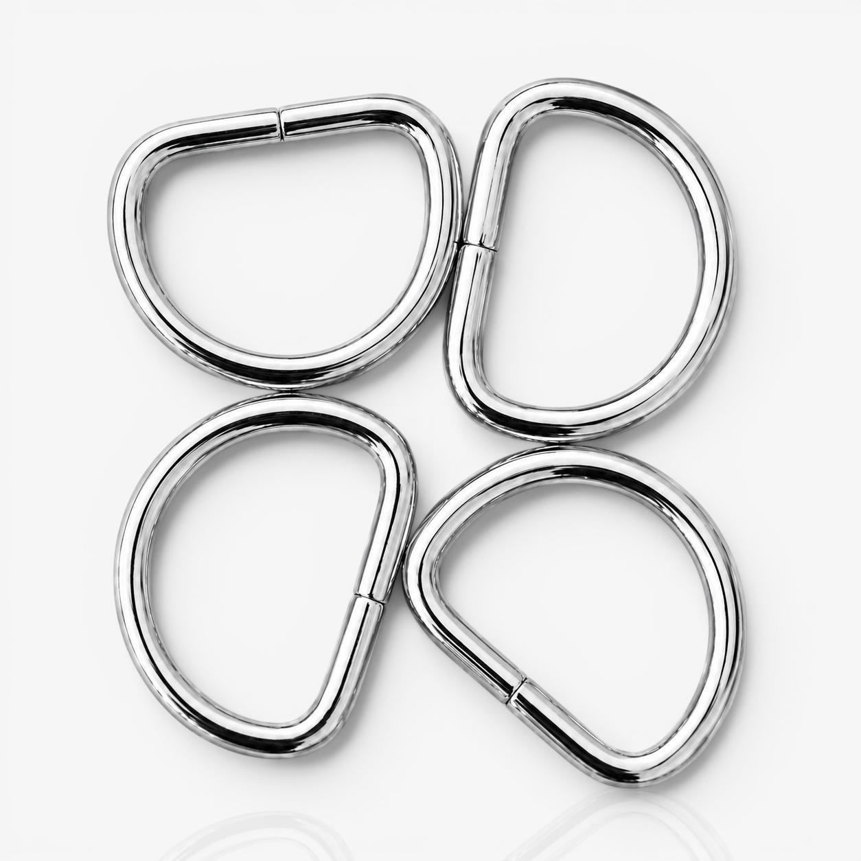 Fashion D-Rings Metal 25mm - Nickel