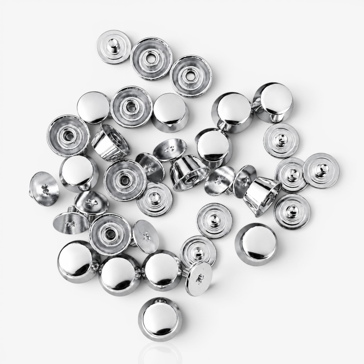 Feet Rivets Metal 12mm - Nickel