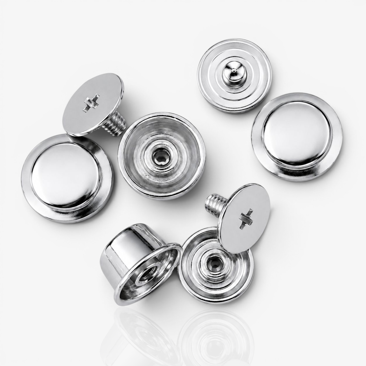 Feet Rivets Metal 12mm - Nickel