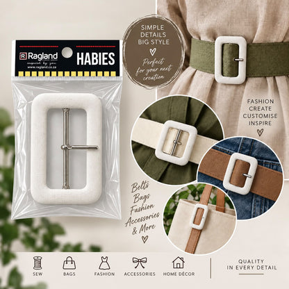 Fabric-Covered Buckle 70mm - Discontinued