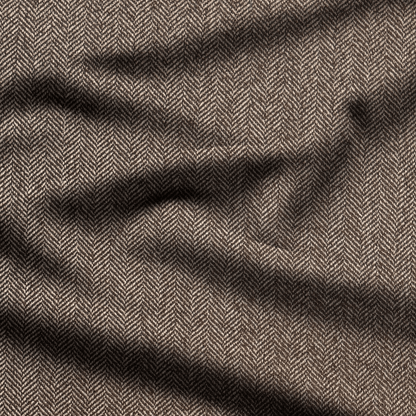 Herringbone Mocca Winter Fabric - Ragland Fabrics