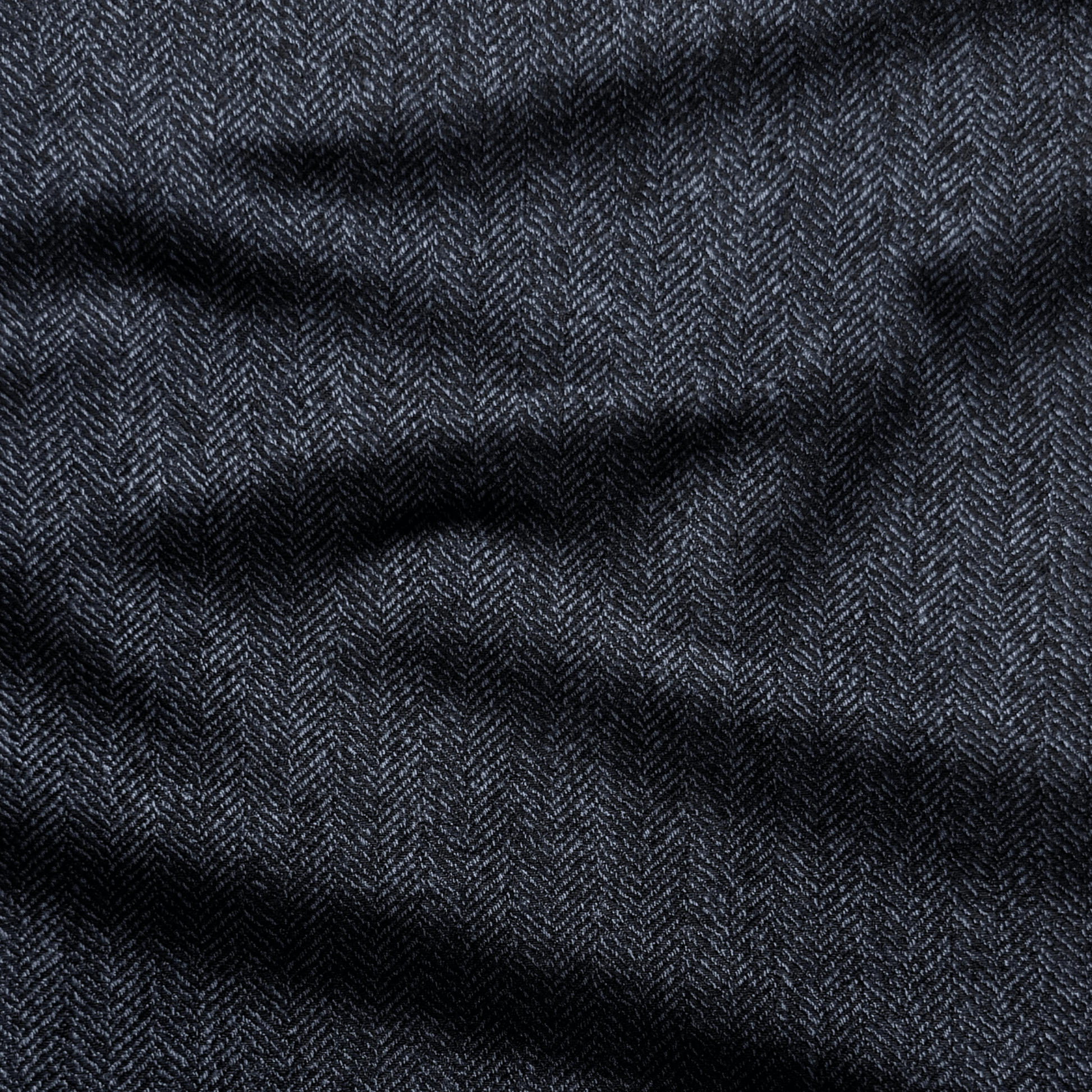Herringbone Navy Winter Fabric - Ragland Fabrics