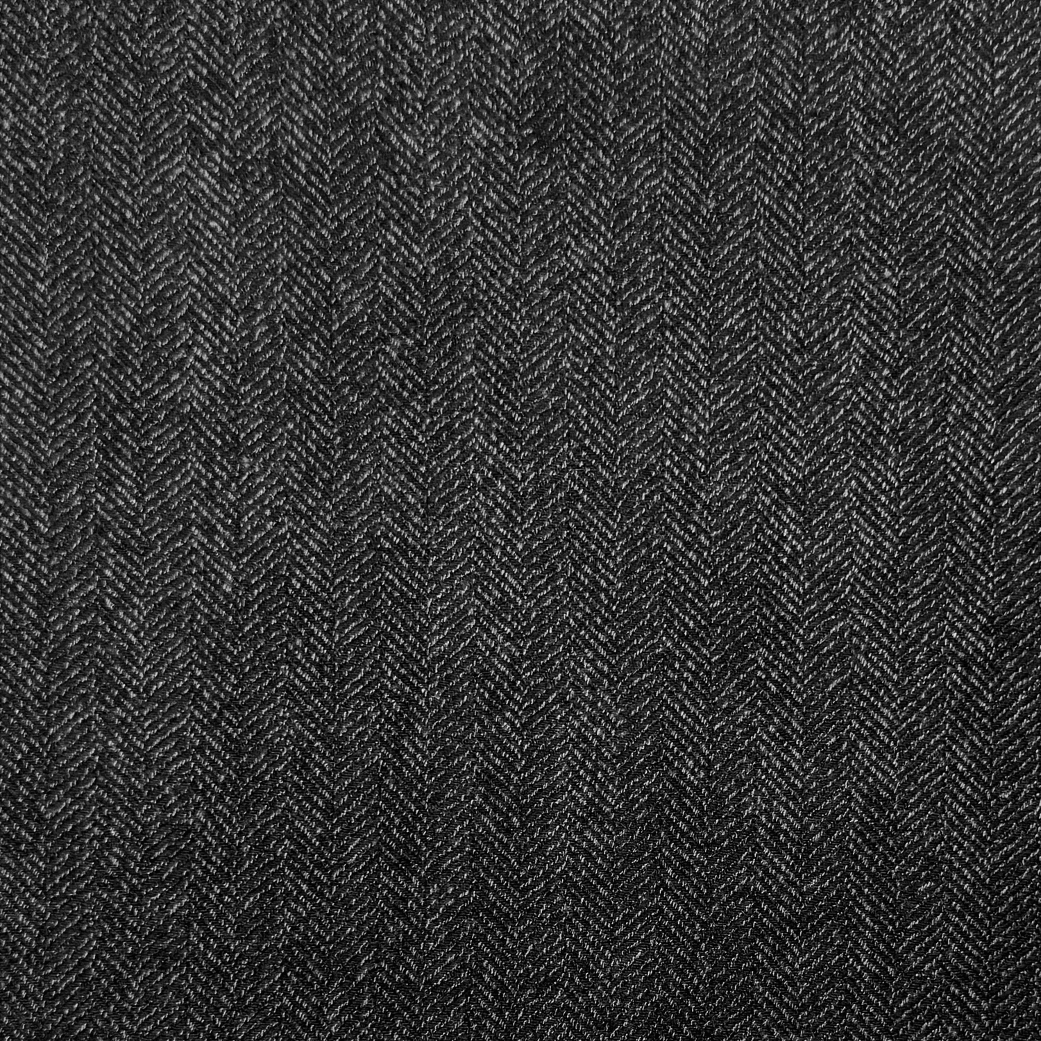Herringbone Black Winter Fabric - Ragland Fabrics