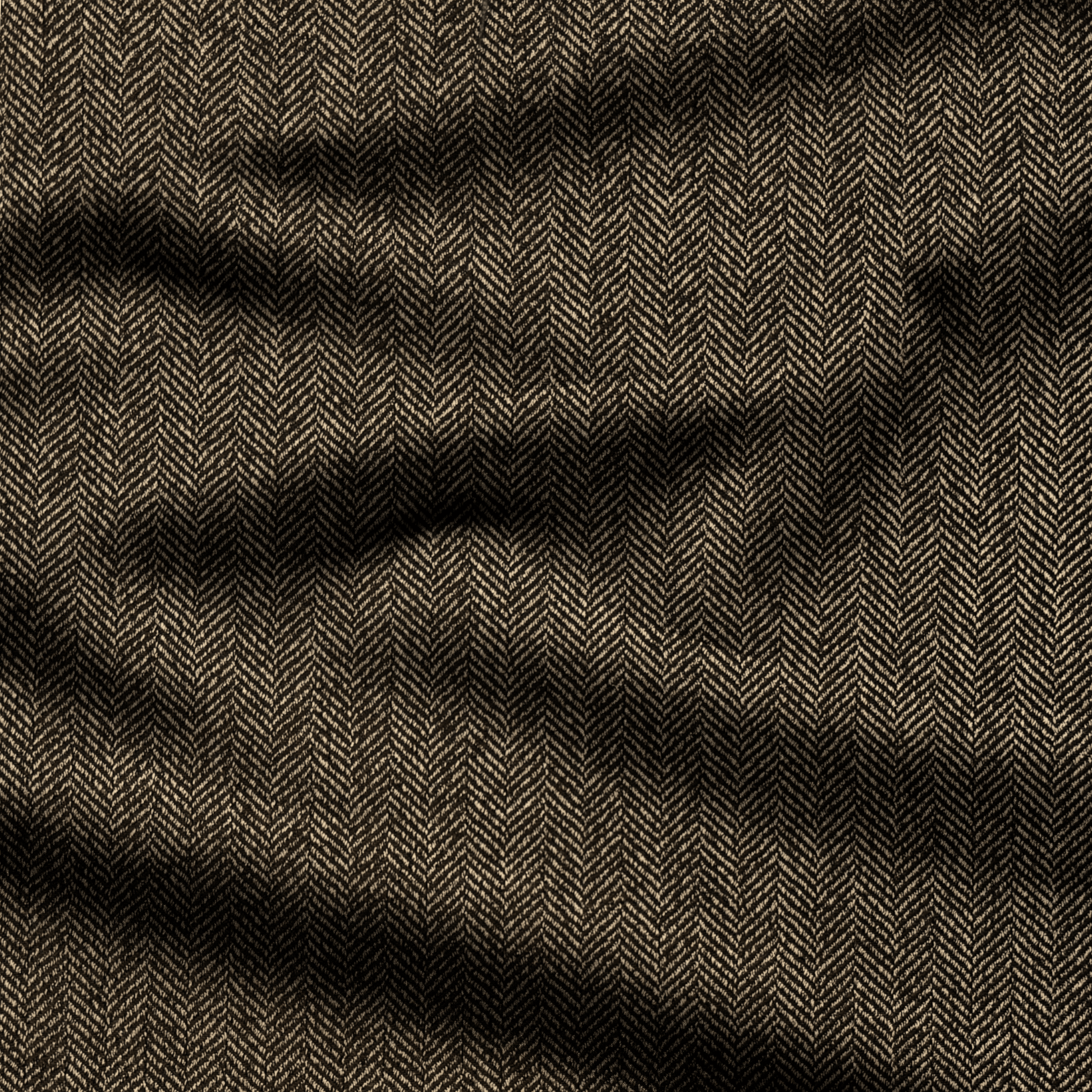 Herringbone Choc Winter Fabric - Ragland Fabrics