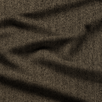 Herringbone Choc Winter Fabric - Ragland Fabrics