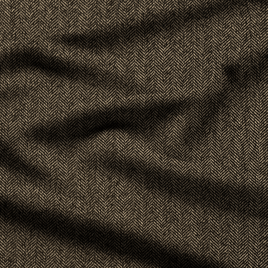 Herringbone Choc Winter Fabric - Ragland Fabrics