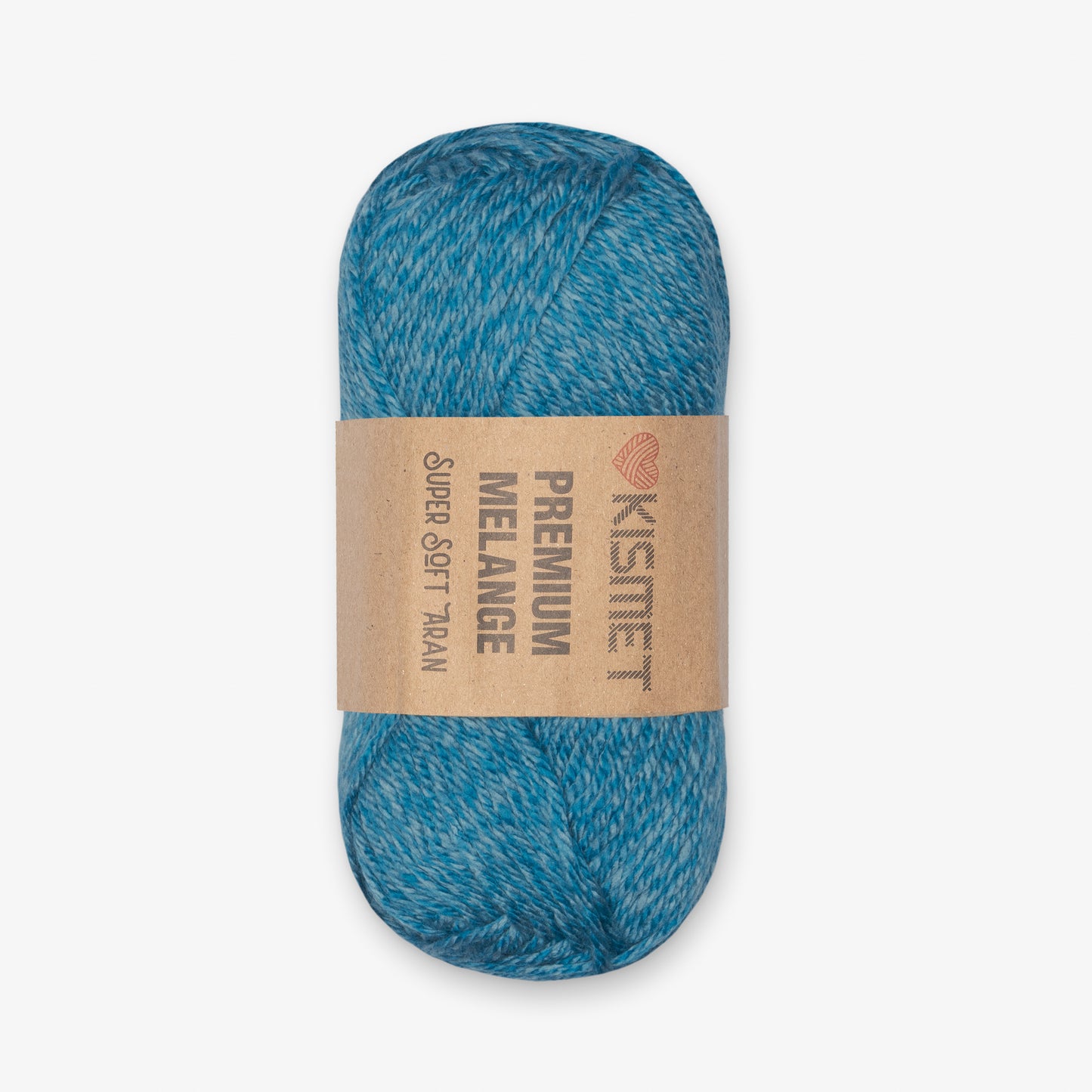 Premium Melange Aran Azure 323 - Ragland Fabrics