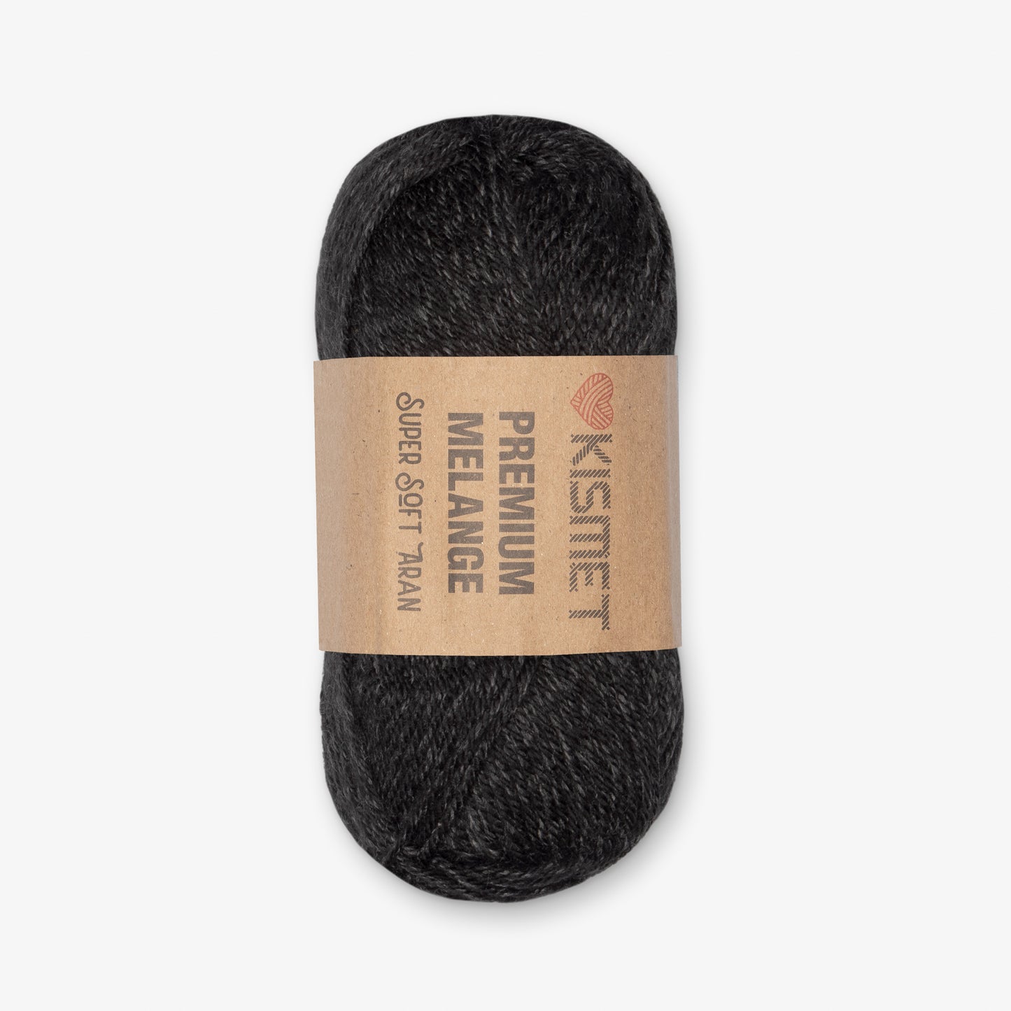 Premium Melange Aran Black 303 - Ragland Fabrics