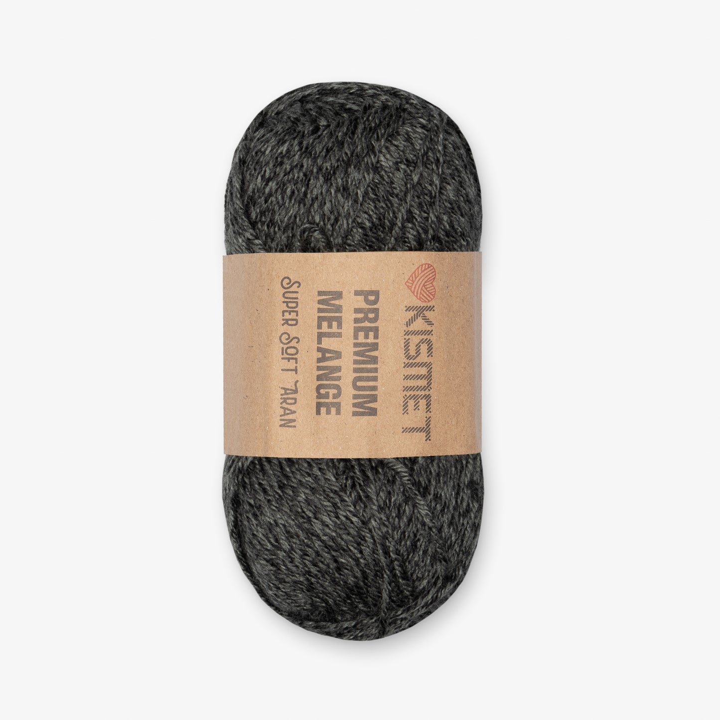 Premium Melange Aran Charcoal 318 - Ragland Fabrics