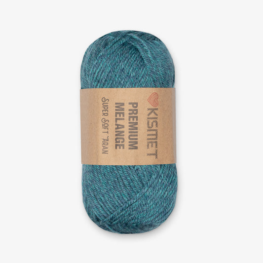 Premium Melange Aran Dusty Blue 307 - Ragland Fabrics