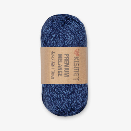 Premium Melange Aran Ultramarine 301 - Ragland Fabrics