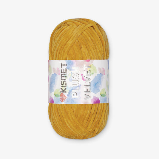 Plush Velvet Mustard Col.16 - Ragland Fabrics